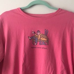 Life Is Good Pink Long Sleeve